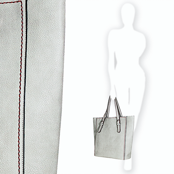 Tote "A" Gris Hielo